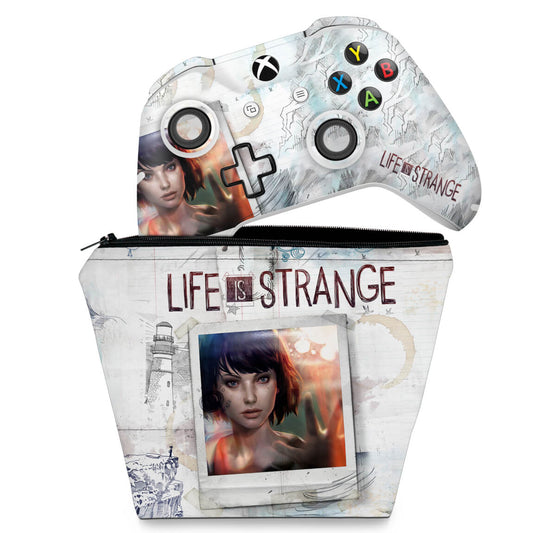 KIT Capa Case e Skin Anti-Rage Xbox One Slim X Controle - Life is Strange
