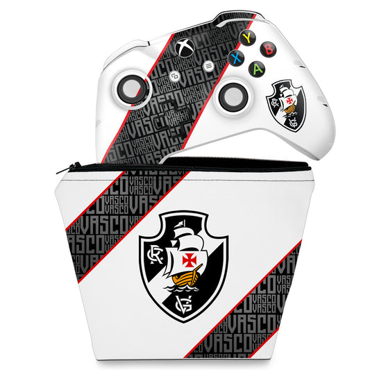 KIT Capa Case e Skin Anti-Rage Xbox One Slim X Controle - Vasco A
