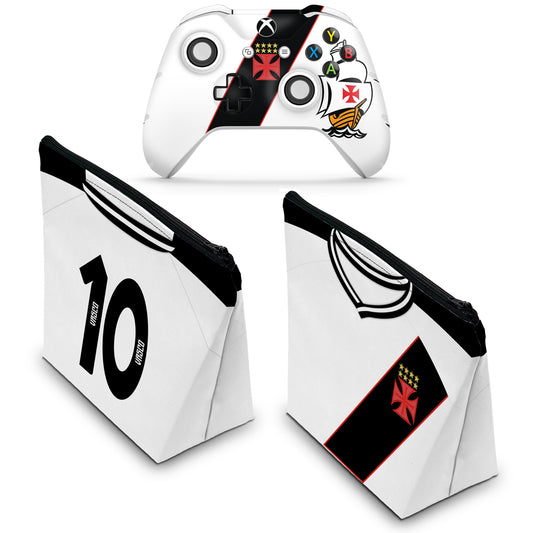 KIT Capa Case e Skin Anti-Rage Xbox One Slim X Controle - Vasco B