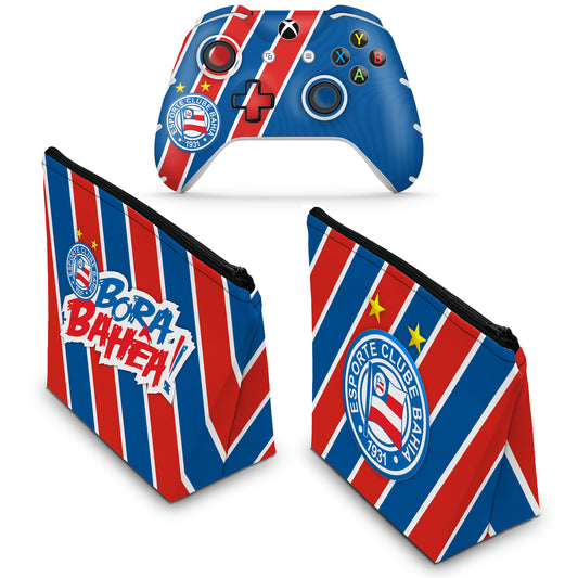 KIT Capa Case e Skin Anti-Rage Xbox One Slim X Controle - Bahia B