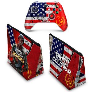 KIT Capa Case e Skin Anti-Rage Xbox Series S X Controle - Call Of Duty Cold War - Pop Arte Skins - foto 2