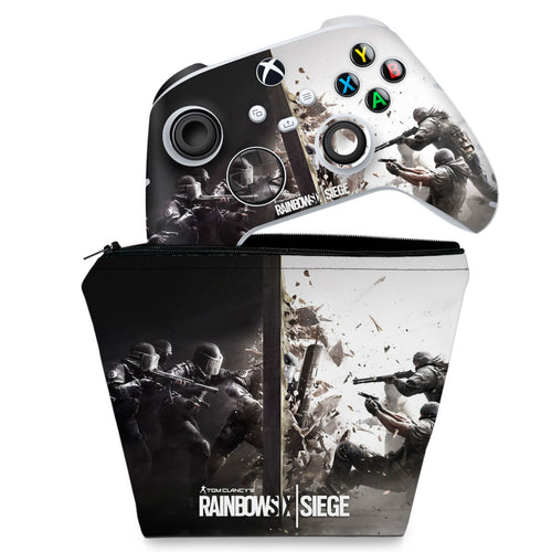 KIT Capa Case e Skin Anti-Rage Xbox Series S X Controle - Tom Clancy's Rainbow Six Siege
