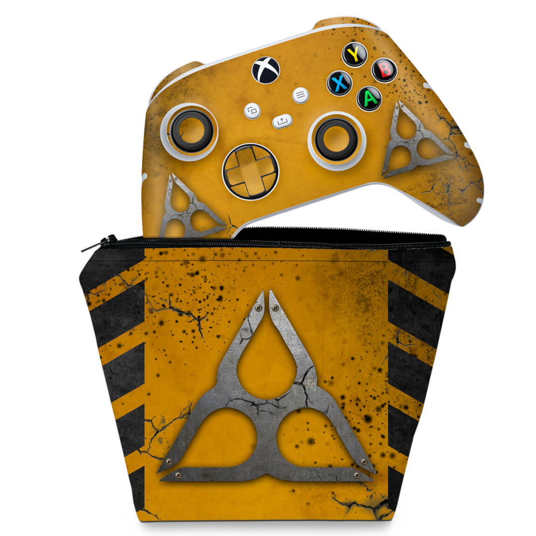 KIT Capa Case e Skin Anti-Rage Xbox Series S X Controle - Tom Clancy's Rainbow Six Siege Extraction - Pop Arte Skins