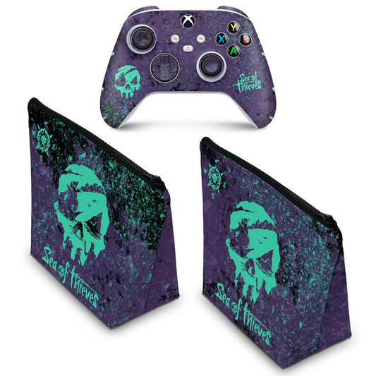 KIT Capa Case e Skin Anti-Rage Xbox Series S X Controle - Sea Of Thieves Bundle