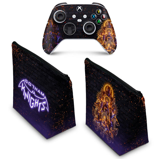 KIT Capa Case e Skin Anti-Rage Xbox Series S X Controle - Gotham Knights