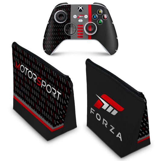 KIT Capa Case e Skin Anti-Rage Xbox Series S X Controle - Forza Motorsport