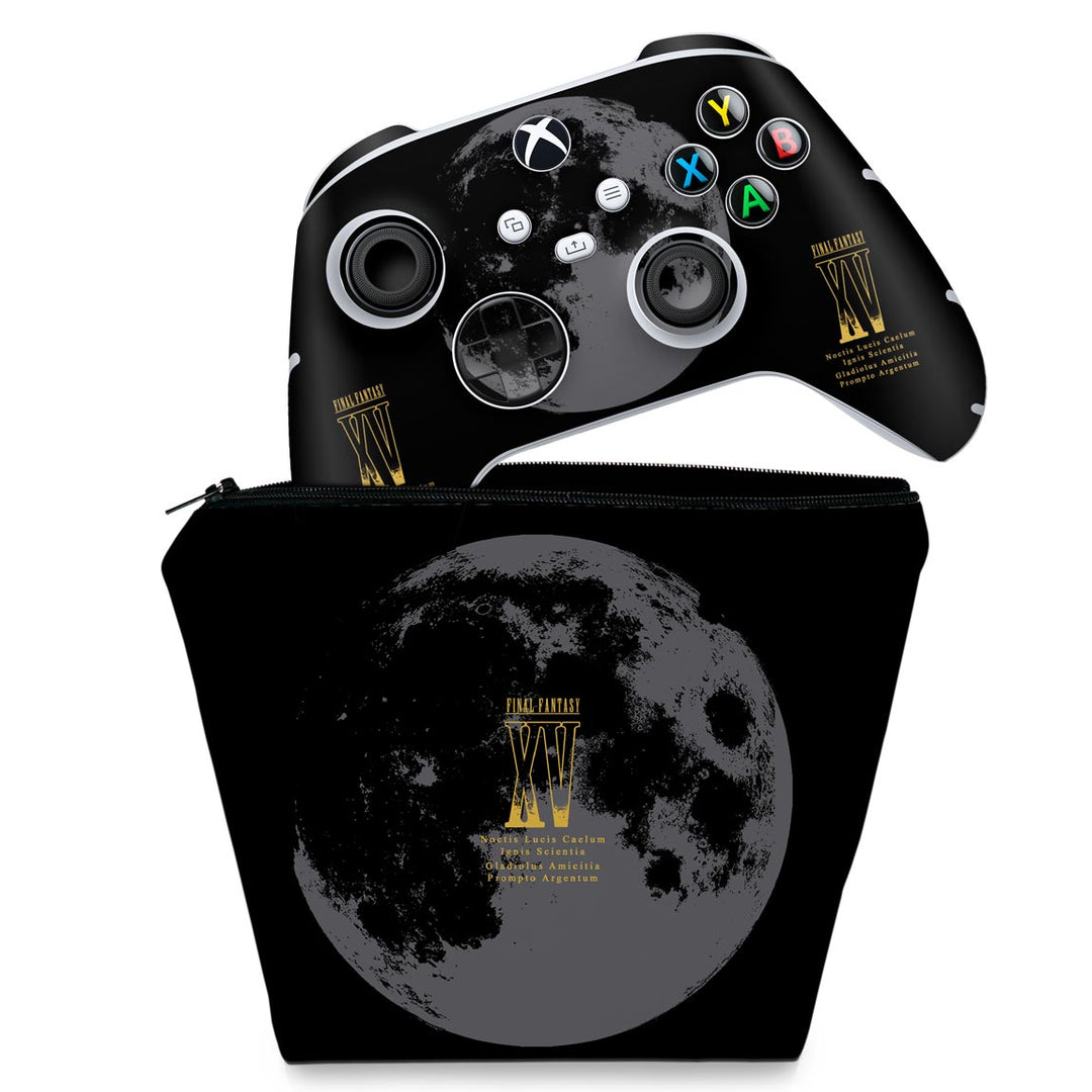 KIT Capa Case e Skin Anti-Rage Xbox Series S X Controle - Final Fantasy XV Bundle - Pop Arte Skins