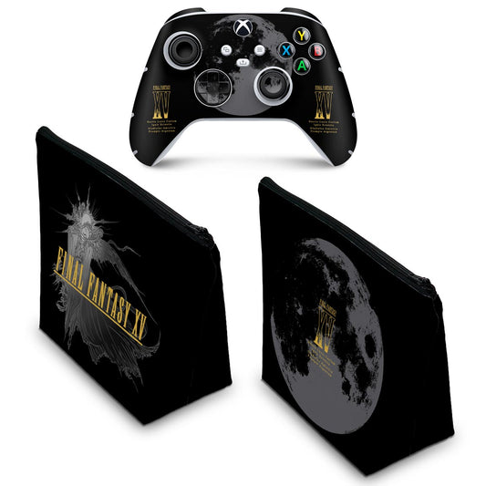 KIT Capa Case e Skin Anti-Rage Xbox Series S X Controle - Final Fantasy XV Bundle