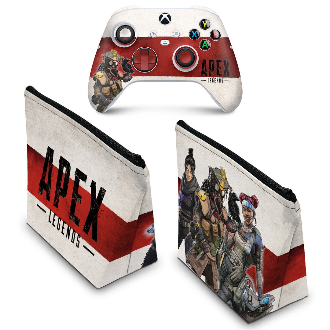 KIT Capa Case e Skin Anti-Rage Xbox Series S X Controle - Apex Legends - Pop Arte Skins - foto 2