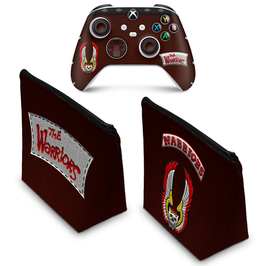 KIT Capa Case e Skin Anti-Rage Xbox Series S X Controle - The Warriors