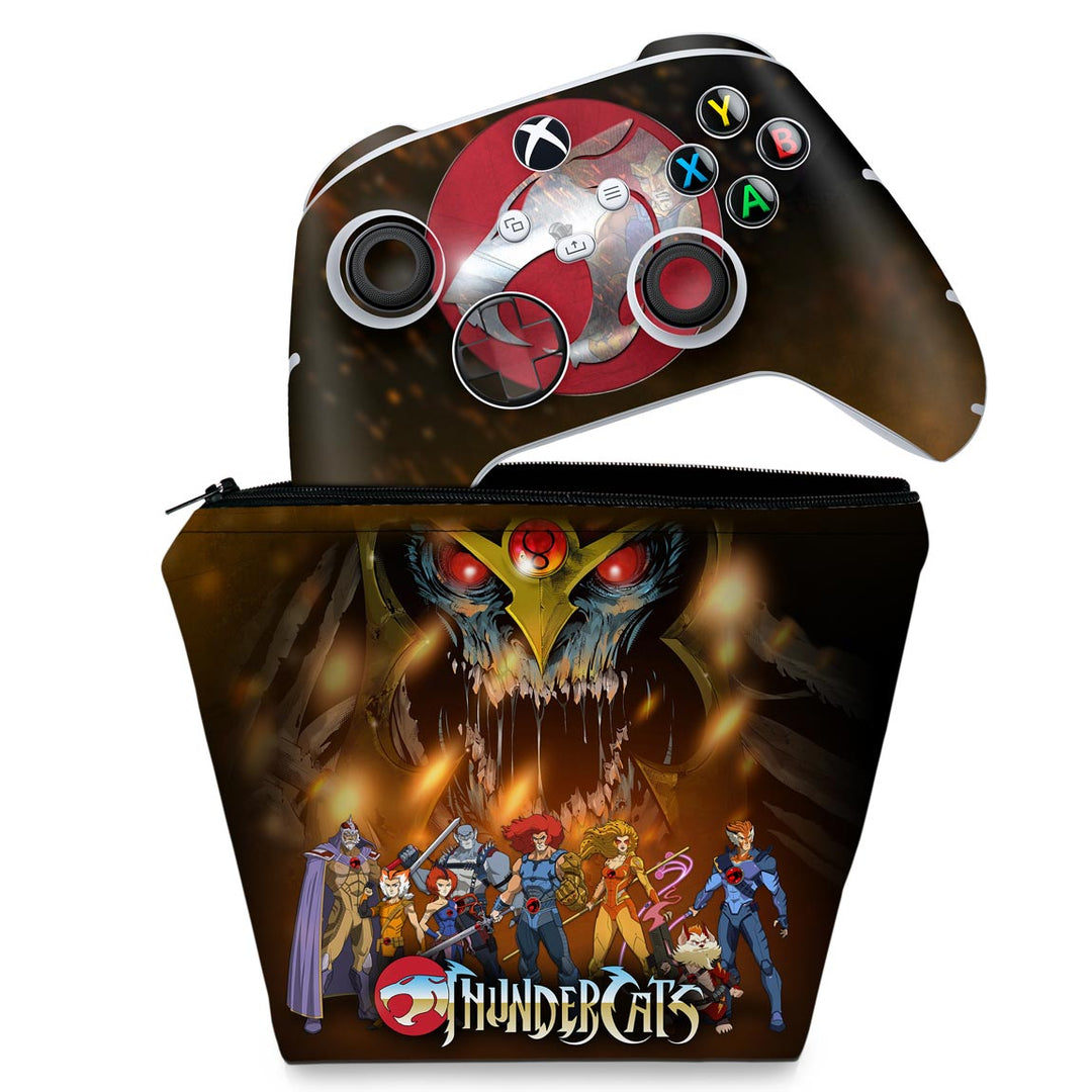 KIT Capa Case e Skin Anti-Rage Xbox Series S X Controle - Thundercats - Pop Arte Skins