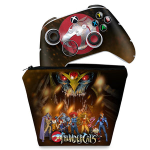 KIT Capa Case e Skin Anti-Rage Xbox Series S X Controle - Thundercats - Pop Arte Skins
