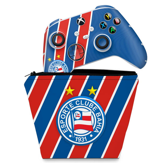KIT Capa Case e Skin Xbox Series S X Controle - Bahia B