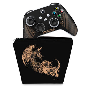 KIT Capa Case e Skin Anti-Rage Xbox Series S X Controle - Final Fantasy XVI Edition - Pop Arte Skins