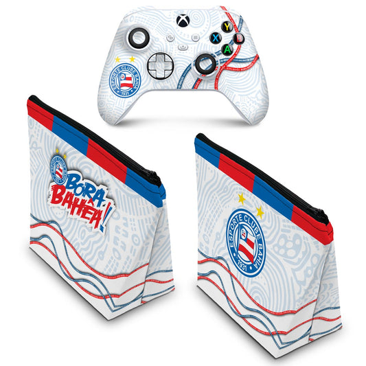 KIT Capa Case e Skin Anti-Rage Xbox Series S X Controle - Bahia A