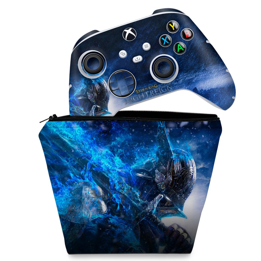 KIT Capa Case e Skin Anti-Rage Xbox Series S X Controle - Elden Ring Nightreign - Pop Arte Skins