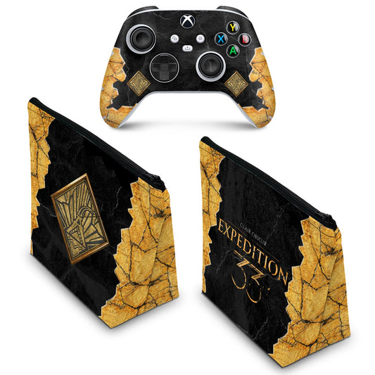 KIT Capa Case e Skin Anti-Rage Xbox Series S X Controle - Clair Obscur: Expedition 33