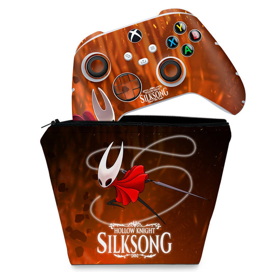 KIT Capa Case e Skin Anti-Rage Xbox Series S X Controle - Hollow Knight: Silksong