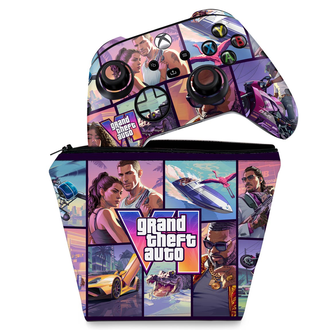 KIT Capa Case e Skin Anti-Rage Xbox Series S X Controle - Modelo 205