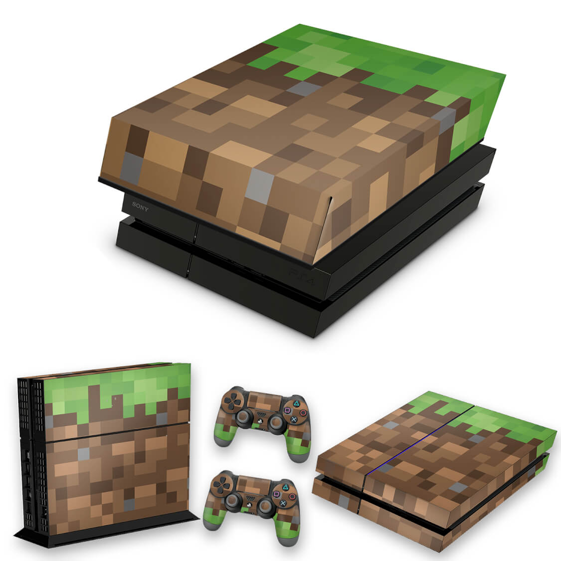 KIT Capa Anti Poeira e Skin Anti-Rage PS4 Fat - Minecraft