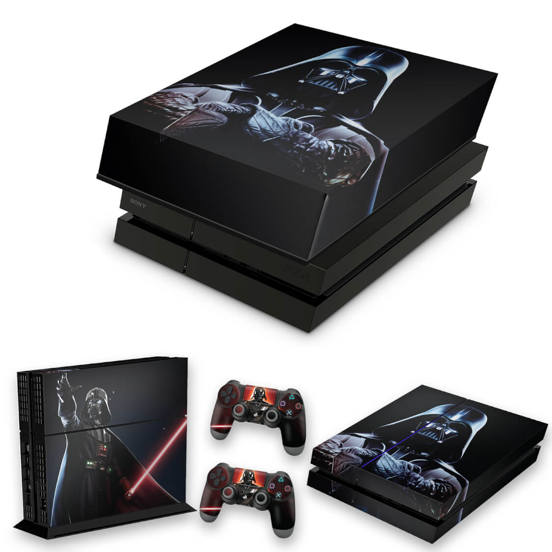 KIT Capa Anti Poeira e Skin Anti-Rage PS4 Fat - Star Wars - Darth Vader