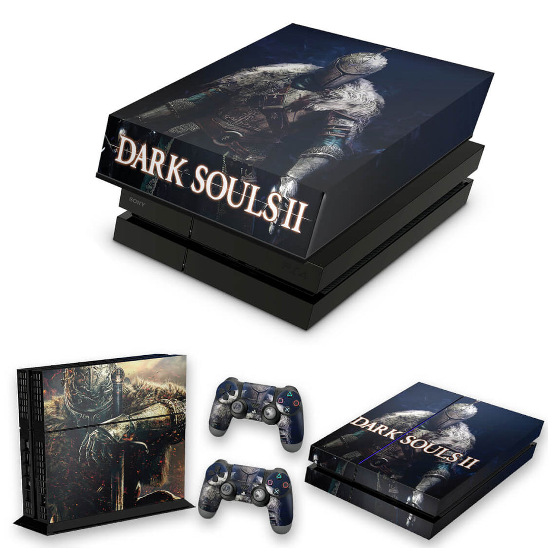 KIT Capa Anti Poeira e Skin Anti-Rage PS4 Fat - Dark Souls 2 - Pop Arte Skins