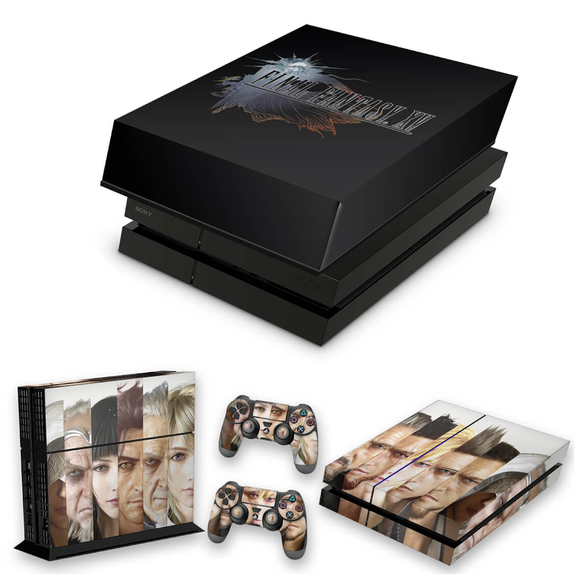 KIT Capa Anti Poeira e Skin Anti-Rage PS4 Fat - Final Fantasy Xv #A