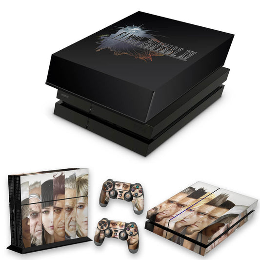 KIT Capa Anti Poeira e Skin Anti-Rage PS4 Fat - Final Fantasy Xv #A