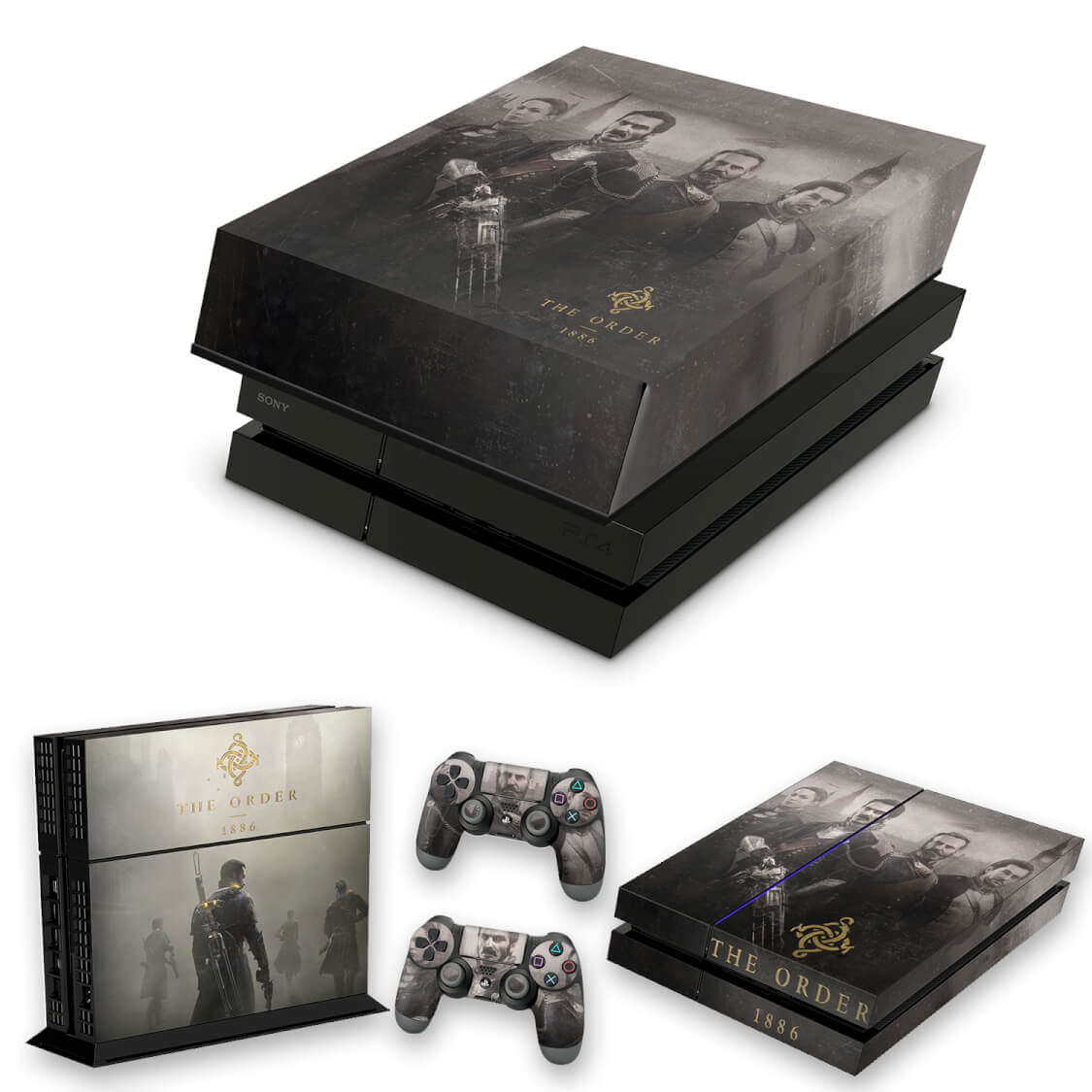KIT Capa Anti Poeira e Skin Anti-Rage PS4 Fat - The Order