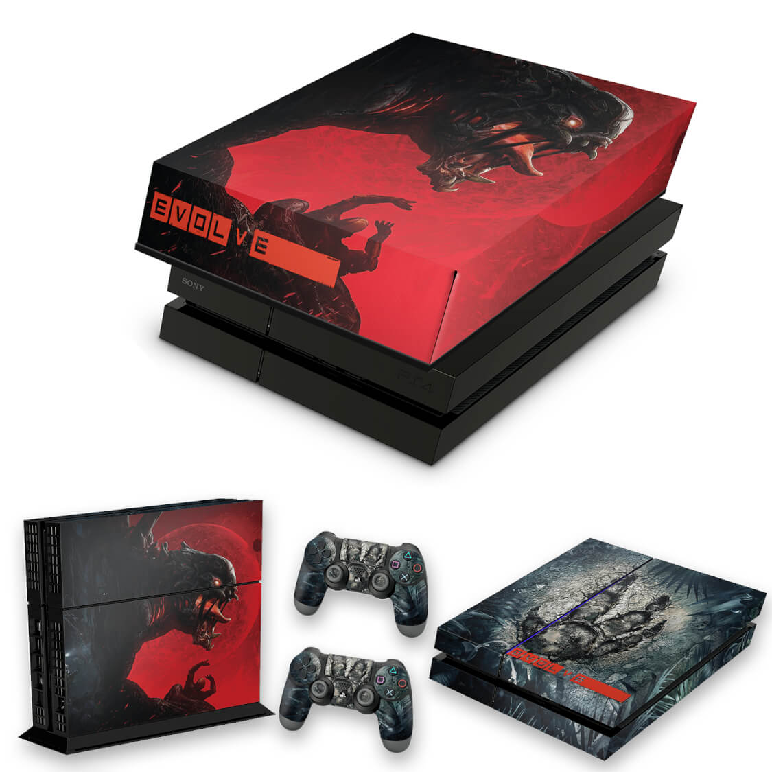 KIT Capa Anti Poeira e Skin Anti-Rage PS4 Fat - Evolve