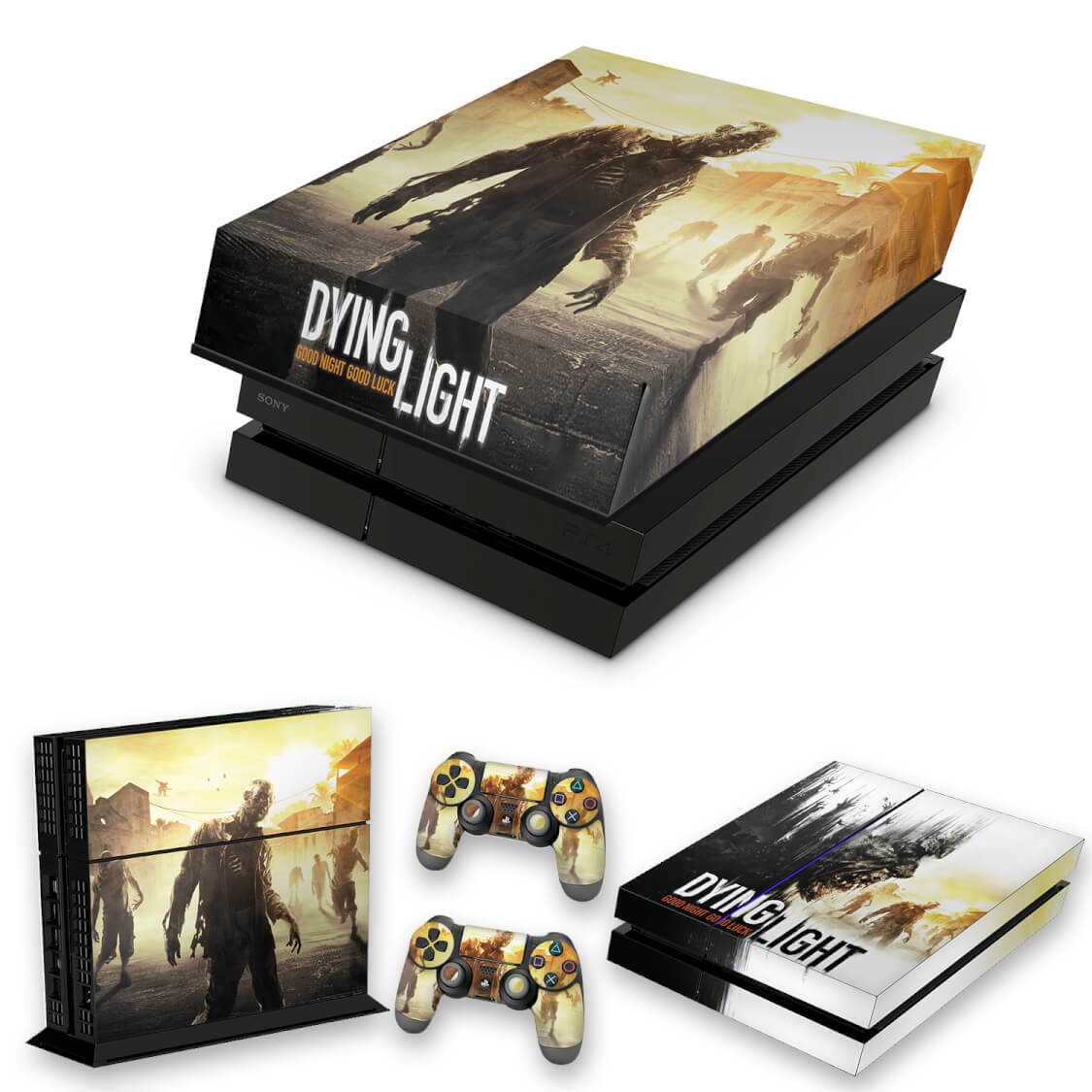 KIT Capa Anti Poeira e Skin Anti-Rage PS4 Fat - Dying Light