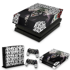 KIT Capa Anti Poeira e Skin Anti-Rage PS4 Fat - Joker Coringa Batman - Pop Arte Skins
