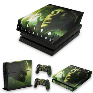 KIT Capa Anti Poeira e Skin Anti-Rage PS4 Fat - Alien Isolation - Pop Arte Skins