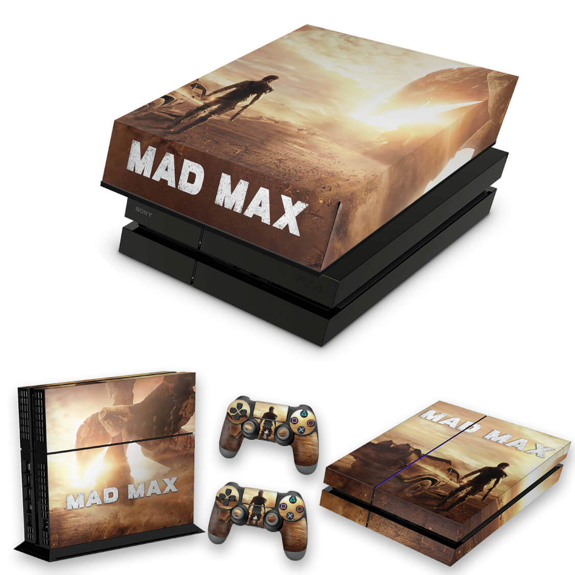 KIT Capa Anti Poeira e Skin Anti-Rage PS4 Fat - Mad Max