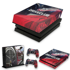 KIT Capa Anti Poeira e Skin Anti-Rage PS4 Fat - Driveclub - Pop Arte Skins