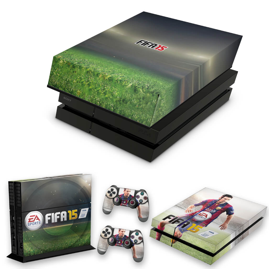 KIT Capa Anti Poeira e Skin Anti-Rage PS4 Fat - Fifa 15