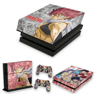 KIT Capa Anti Poeira e Skin Anti-Rage PS4 Fat - Fairy Tail - Pop Arte Skins