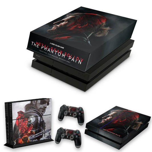 KIT Capa Anti Poeira e Skin Anti-Rage PS4 Fat - Metal Gear Solid 5: The Phantom Pain
