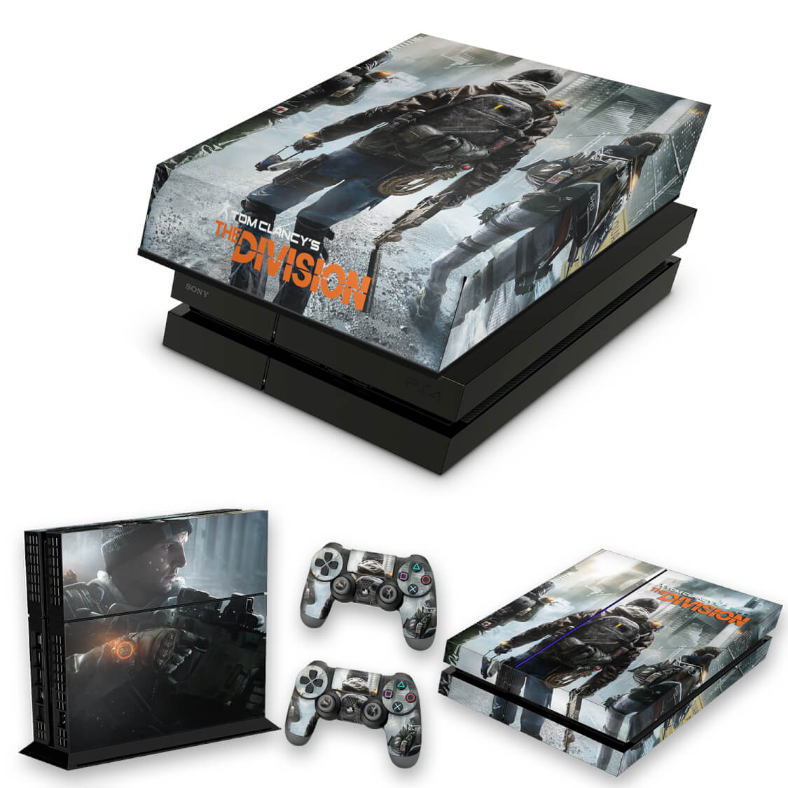 KIT Capa Anti Poeira e Skin Anti-Rage PS4 Fat - Tom Clancy'S The Division