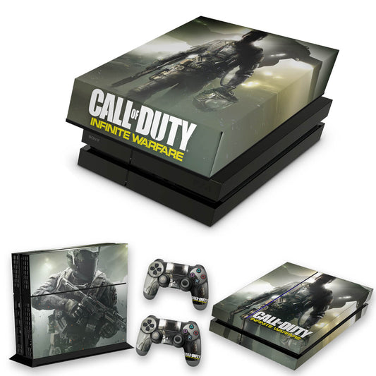 KIT Capa Anti Poeira e Skin Anti-Rage PS4 Fat - Call Of Duty: Infinite Warfare