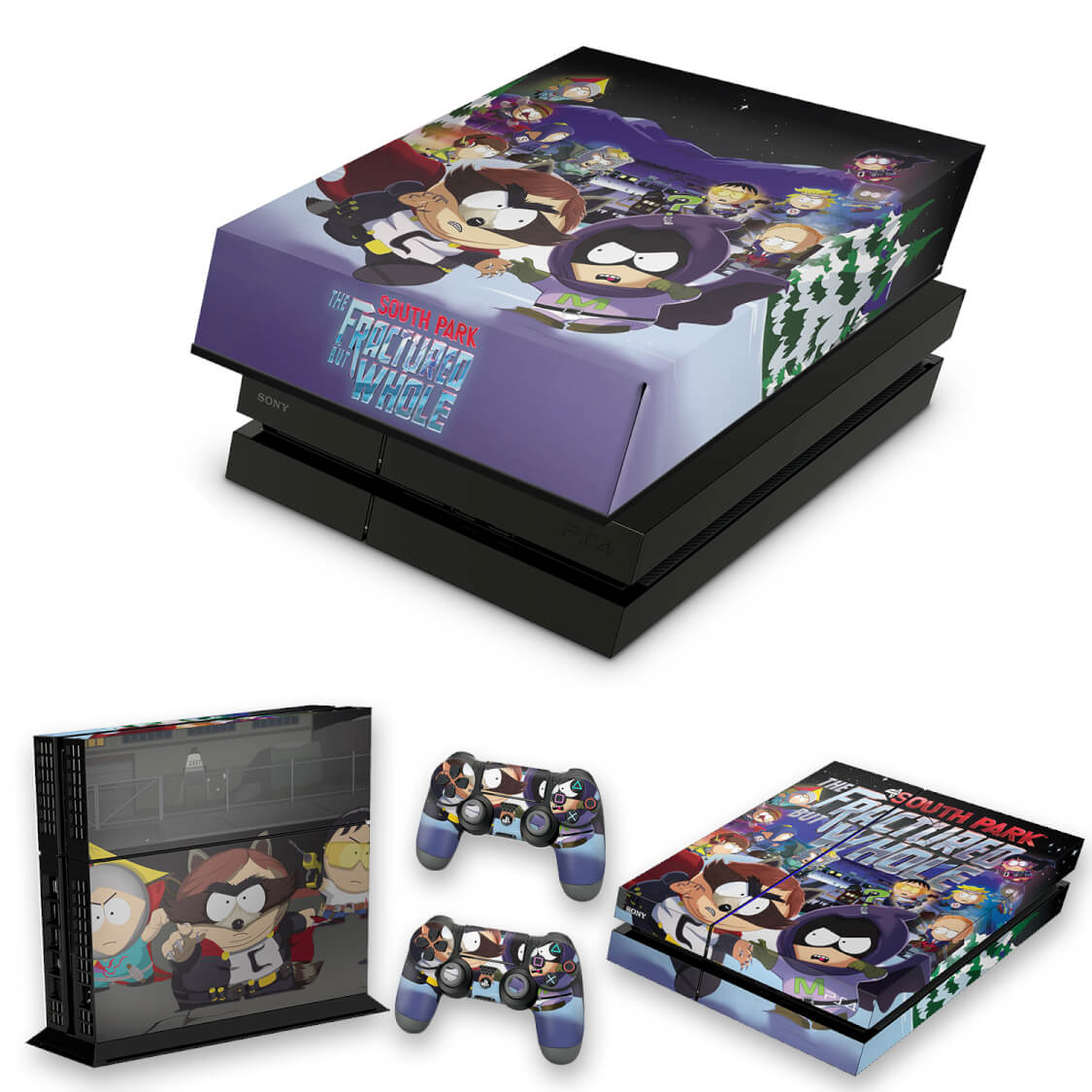 KIT Capa Anti Poeira e Skin Anti-Rage PS4 Fat - South Park: The Fractured But Whole