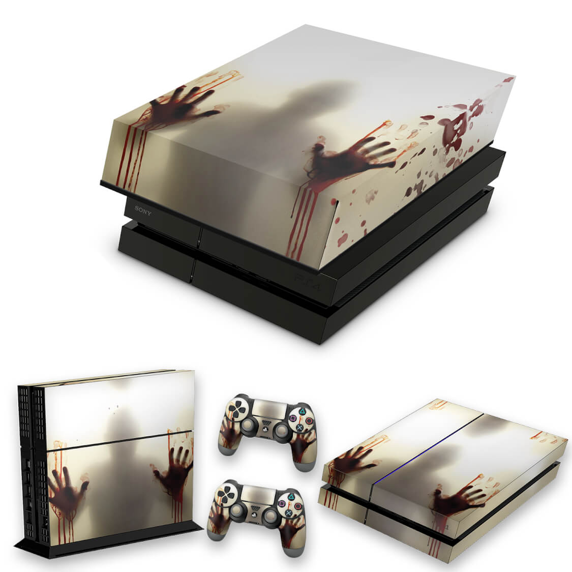 KIT Capa Anti Poeira e Skin Anti-Rage PS4 Fat - Fear The Walking Dead