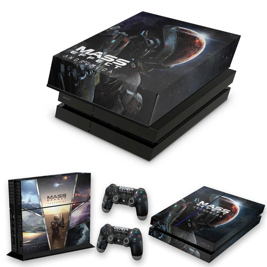 KIT Capa Anti Poeira e Skin Anti-Rage PS4 Fat - Mass Effect: Andromeda