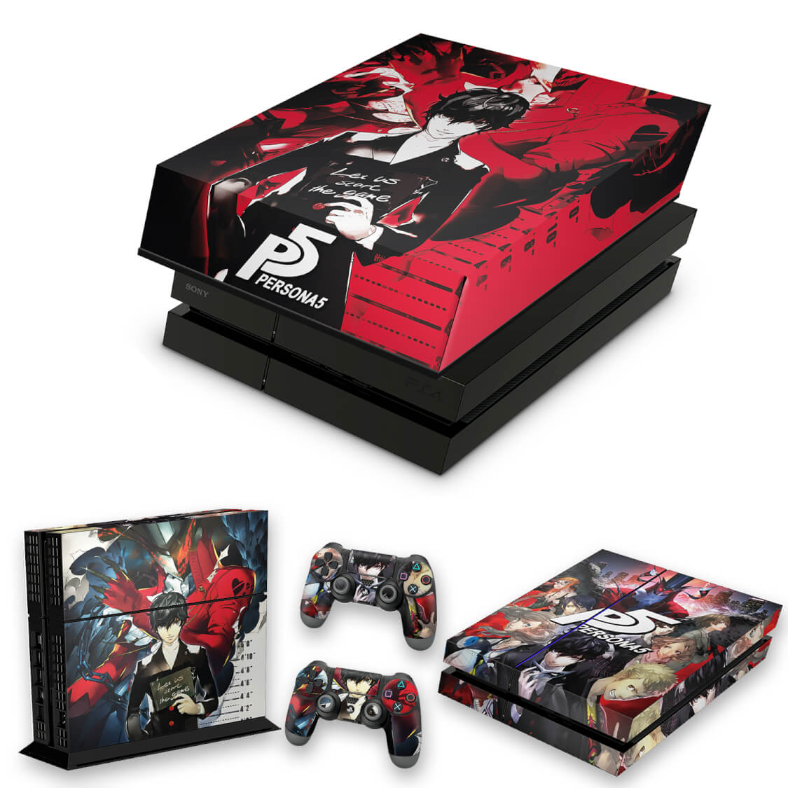 KIT Capa Anti Poeira e Skin Anti-Rage PS4 Fat - Persona 5
