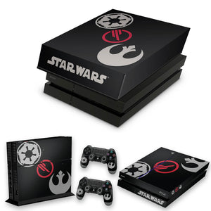 KIT Capa Anti Poeira e Skin Anti-Rage PS4 Fat - Star Wars Battlefront 2 Edition - Pop Arte Skins