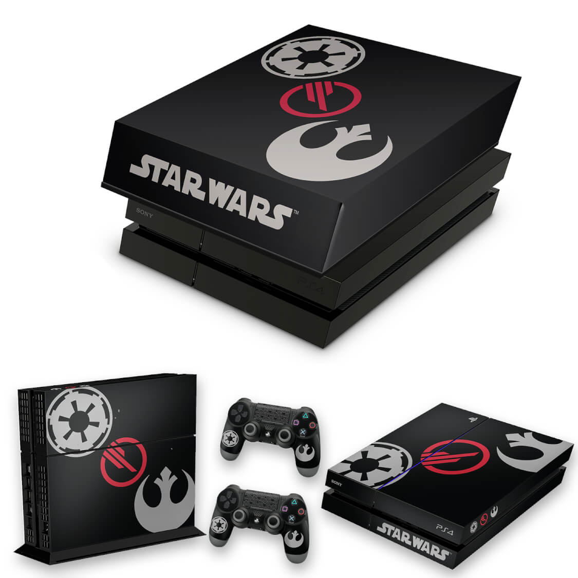 KIT Capa Anti Poeira e Skin Anti-Rage PS4 Fat - Star Wars Battlefront 2 Edition