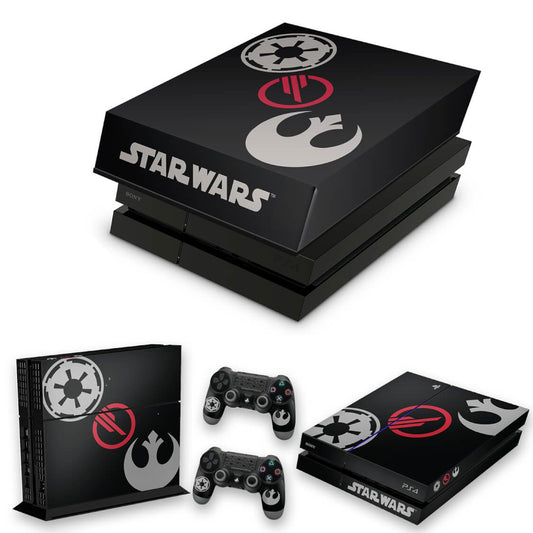 KIT Capa Anti Poeira e Skin Anti-Rage PS4 Fat - Star Wars Battlefront 2 Edition