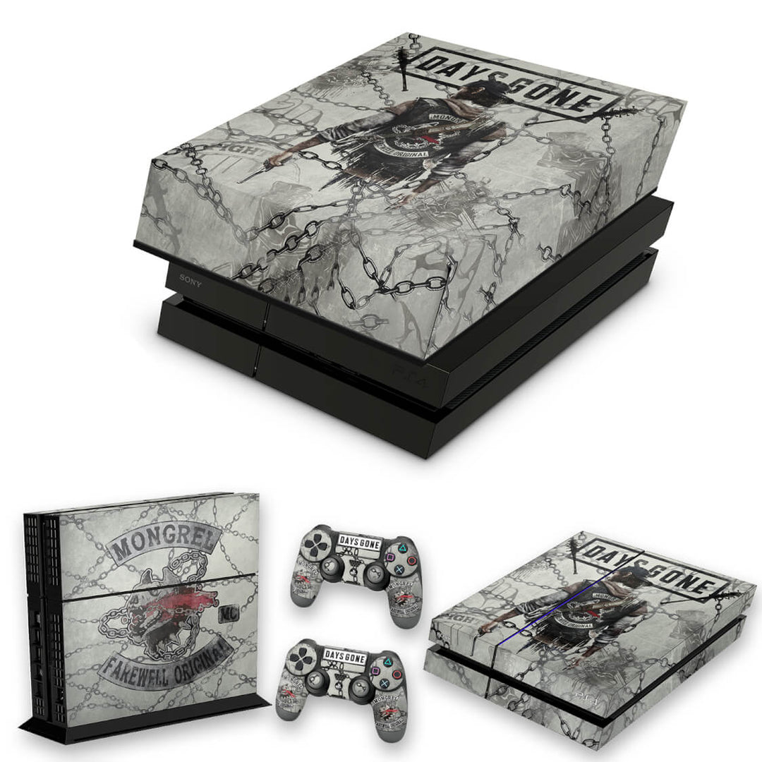 KIT Capa Anti Poeira e Skin Anti-Rage PS4 Fat - Days Gone - Pop Arte Skins