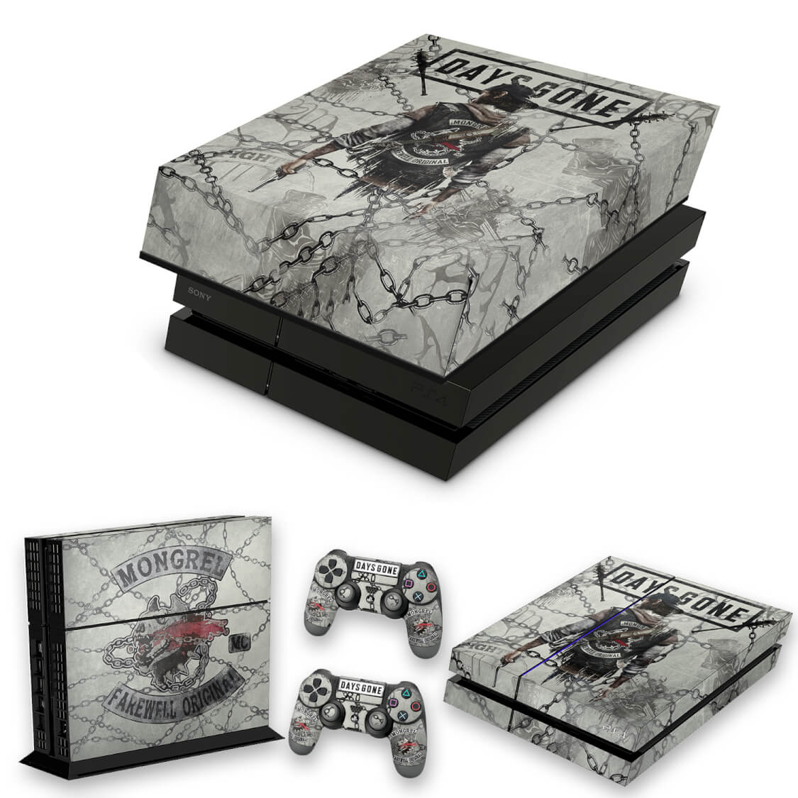 KIT Capa Anti Poeira e Skin Anti-Rage PS4 Fat - Days Gone