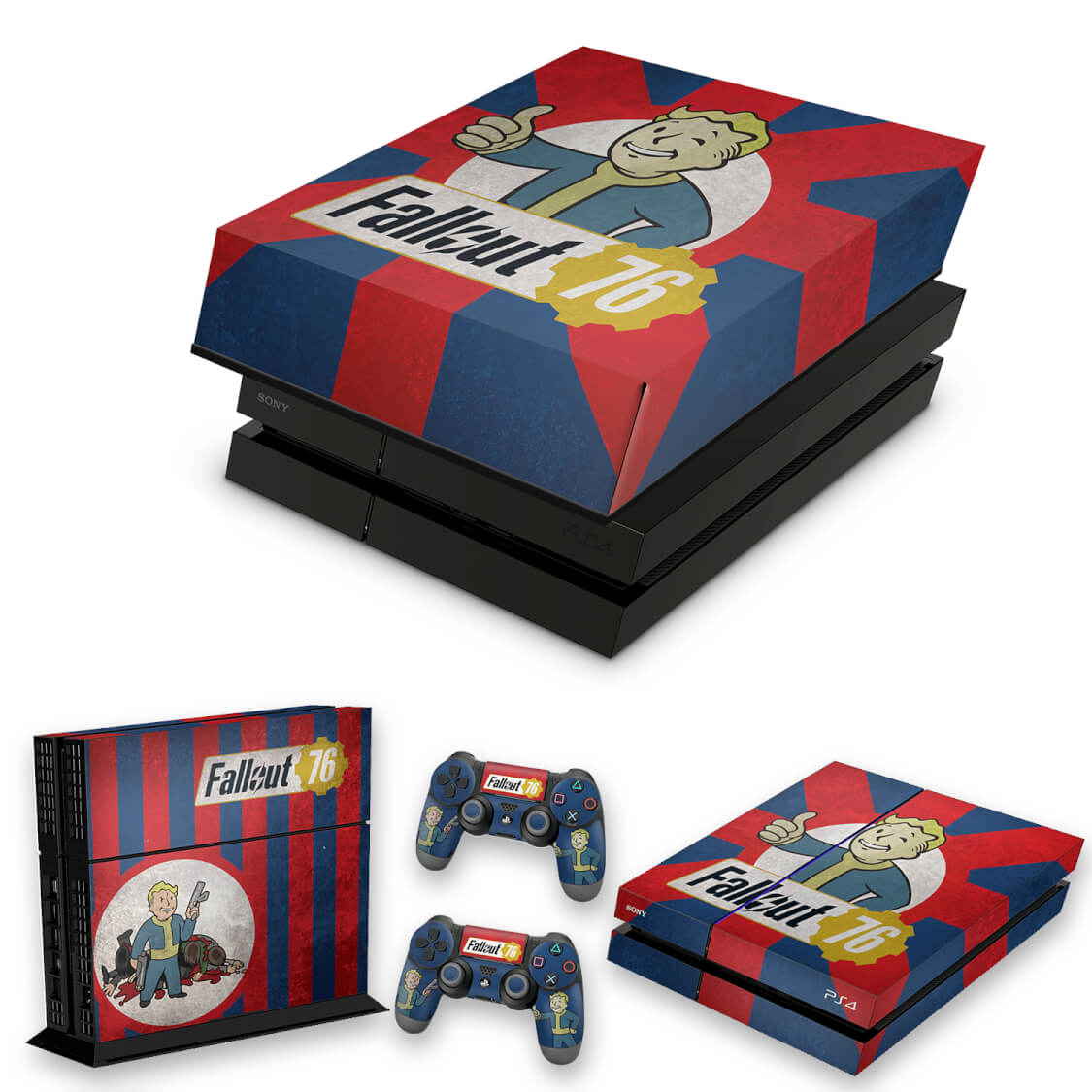 KIT Capa Anti Poeira e Skin Anti-Rage PS4 Fat - Fallout 76